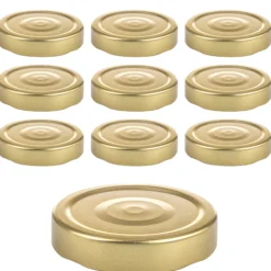 TO 66 Deep gold past. mit Button, 10 Stück