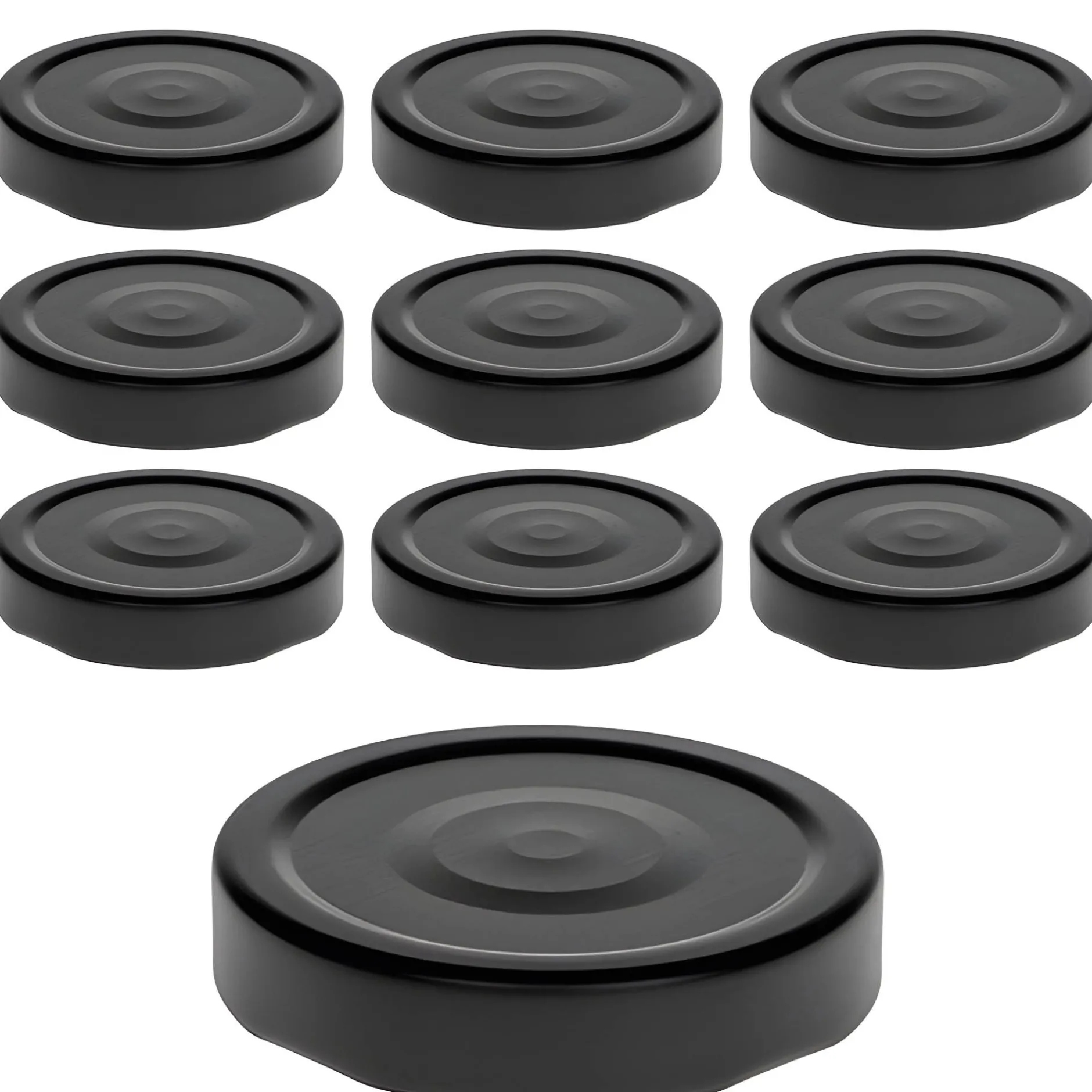 TO 66 Deep schwarz matt past. mit Button, 10 Stück