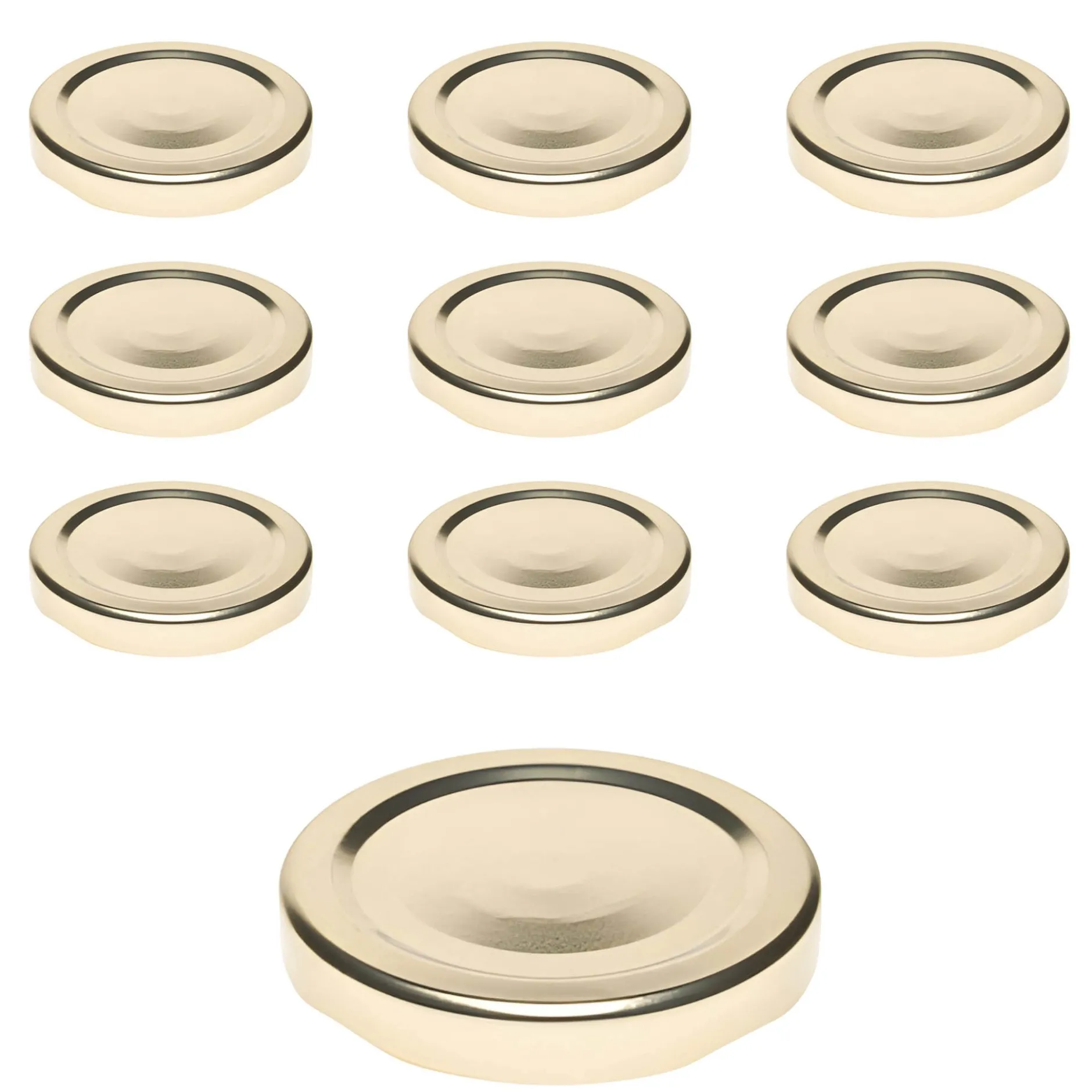 TO 58 gold past. mit Button, 10 Stück