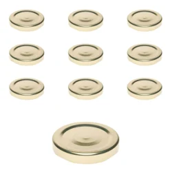 TO 53 gold past. mit Button, 10 Stück