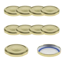TO 66 gold ster. mit Button BLUESEAL, 10 Stück