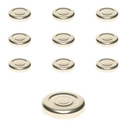 TO 43 gold ster. mit Button, 10 Stück