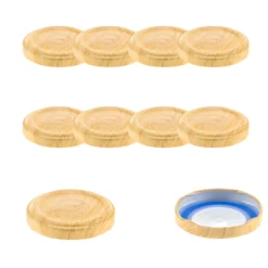 TO 48 Holzdekor matt past. mit Button BLUESEAL, 10 Stück