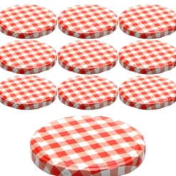 TO 82 kariert rot/weiß ster., 10 Stück