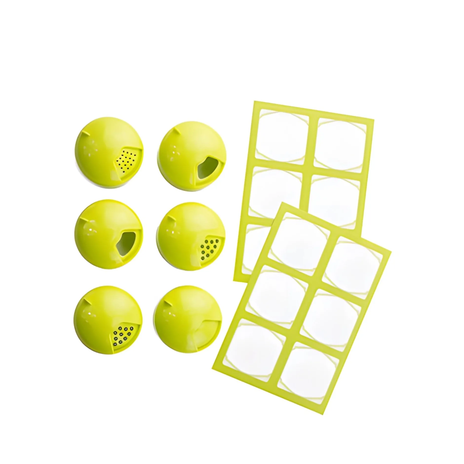 TO 38 Multikappe 6er plus 12 Etiketten, lime