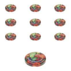 TO 43 Obstdekor past. mit Button, 10 Stück