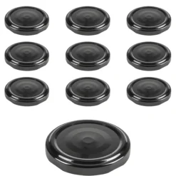 TO 58 schwarz past. mit Button, 10 Stück