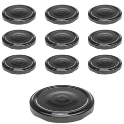 TO 66 schwarz past. mit Button, 10 Stück