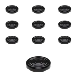 TO 43 schwarz past. mit Button, 10 Stück