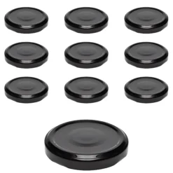 TO 53 schwarz past. mit Button, 10 Stück