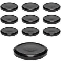 TO 63 schwarz past. mit Button, 10 Stück