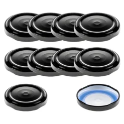 TO 48 schwarz ster. mit Button BLUESEAL, 10 Stück