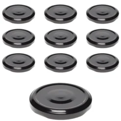 TO 66 schwarz ster. mit Button, 10 Stück