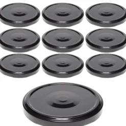 TO 82 schwarz ster. mit Button, 10 Stück