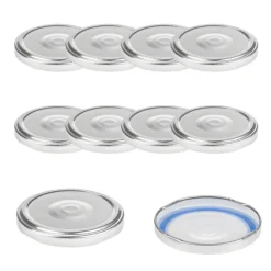 TO 70 silber past. mit Button BLUESEAL, 10 Stück