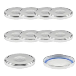 TO 82 silber past. mit Button BLUESEAL, 10 Stück