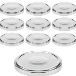 TO 82 silber ster. mit Button, 10 Stück