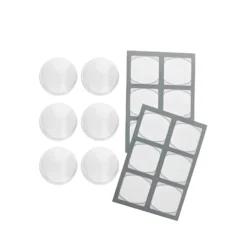 TO 38 Streuerkappe 6er plus 12 Etiketten, transparent