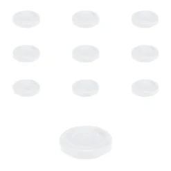 TO 43 weiß past. mit Button, 10 Stück