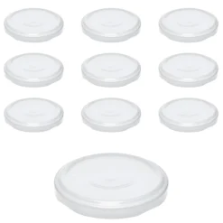 TO 66 weiß ster. mit Button, 10 Stück