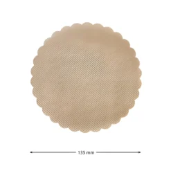 Vliesdeckchen Ø 135 mm natur, 10 Stück
