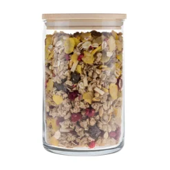 Vorratsglas 'Inga' 880 ml mit Holzdeckel