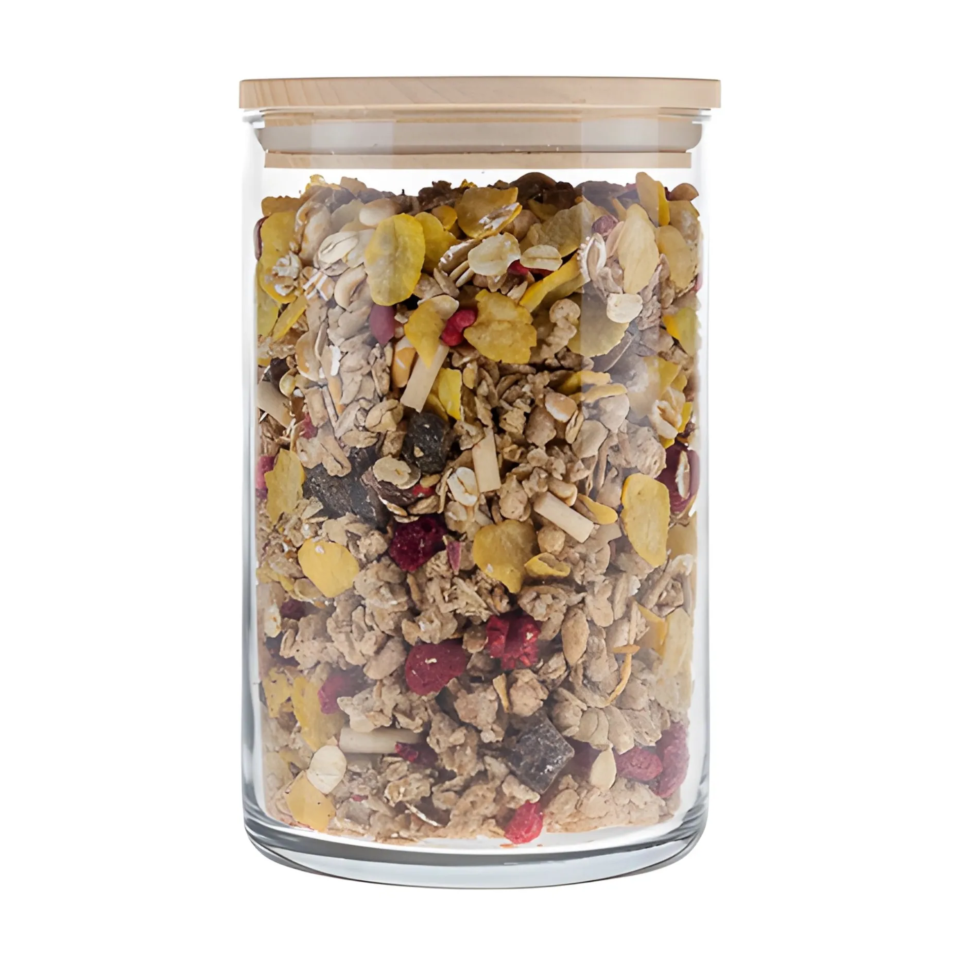 Vorratsglas 'Inga' 880 ml mit Holzdeckel
