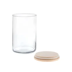 Vorratsglas 'Inga' 880 ml mit Holzdeckel