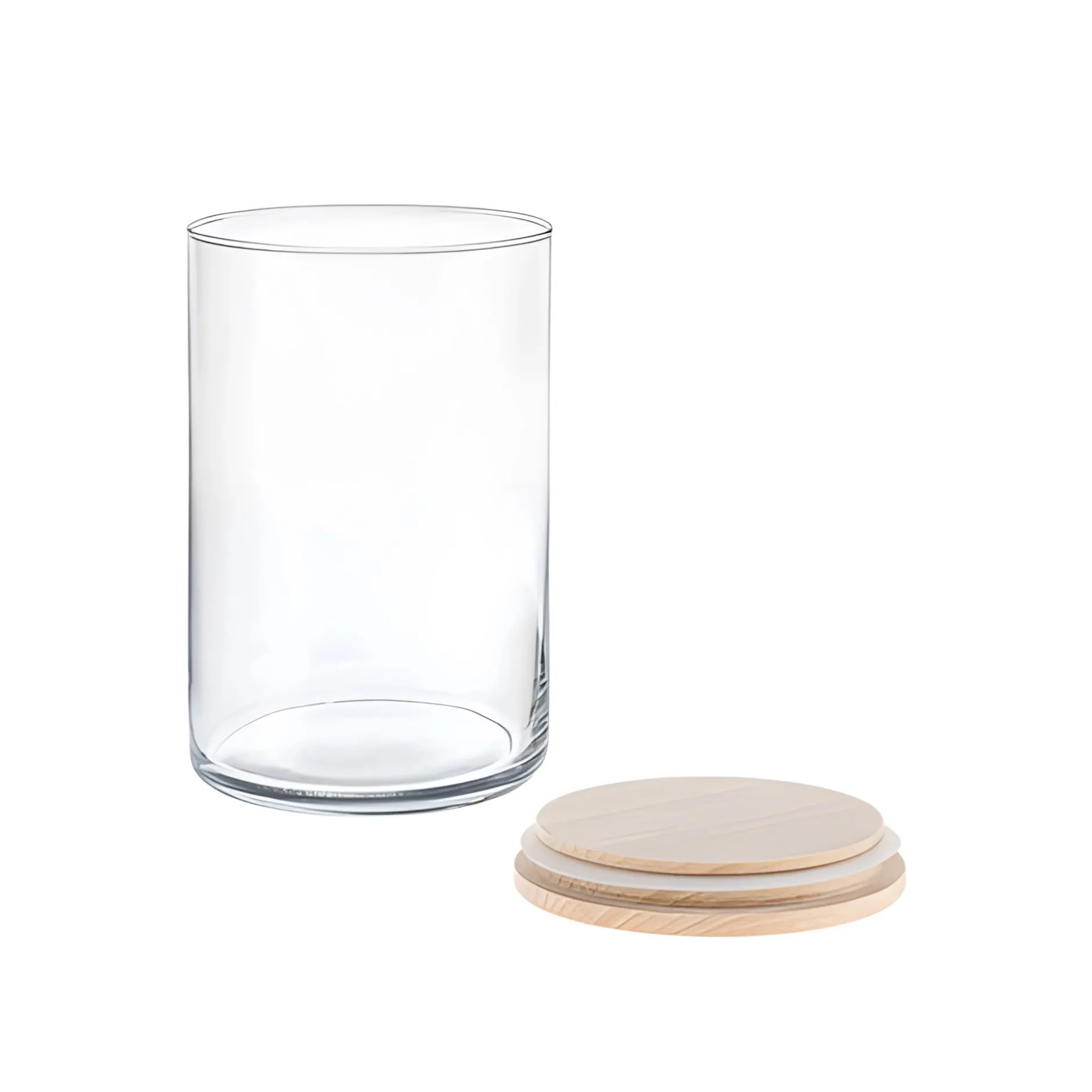 Vorratsglas 'Inga' 880 ml mit Holzdeckel