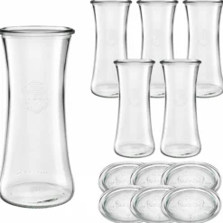 WECK-Delikatessenglas 700 ml mit Glasdeckel, 6 Stück