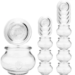 WECK-Schmuckglas 220 ml + Glasdeckel, 8er Set