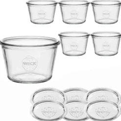 WECK-Sturzglas 370 ml mit Glasdeckel, 6 Stück