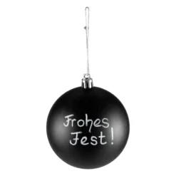 Weihnachtskugel 'Tafel' zum Beschriften, Ø 8 cm