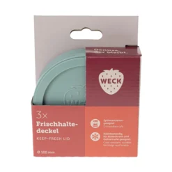 3 x WECK-Frischhaltedeckel salbei RR 100