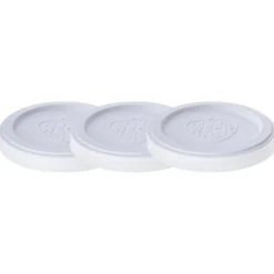 3 x WECK-Frischhaltedeckel weiß RR 60